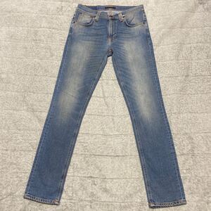 12C【着少】ヌーディージーンズ Nudie Jeans LEAN DEAN ストレッチ MADE IN ITALY デニム ジーンズ ジーパン パンツ 31 格安