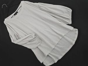 ネコポスOK COMME CA ISM コムサイズム カットソー size11/グレー ■◇ ☆ edb2 レディース