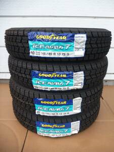 ★4本セット送料込み17,800円～◎グッドイヤーアイスナビ7◎145/80R13◎軽自動車・タント・N-BOX・モコ・ミラ・アルト◎領収書対応◎★G