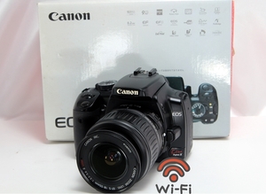 ☆wi-fiSD付きで軽くて使いやすいコスパ抜群カメラ♪Canon kissX☆バッテリー2個や元箱、純正付属品多数☆