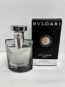 ♪BVLGARI ブルガリ POUR HOMME SOIR プールオム ソワール オードトワレ 50ml 残量多♪