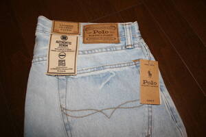 【新品未使用】ポロ ラルフローレン ジーンズ ヴィンテージ加工 AUTHENTIC DENIM ANDERS CLASSIC TAPER 175/86A