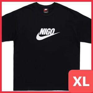 送料無料★【新品未使用品 完売モデル】NIGO Nike NRG SS Tee Black NIGO ニゴー ナイキ NRG SS Tシャツ ブラック 半袖 黒 XLサイズ