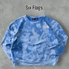 Six Flags【シックス•フラッグス】企業スウェット Tie-Dye L