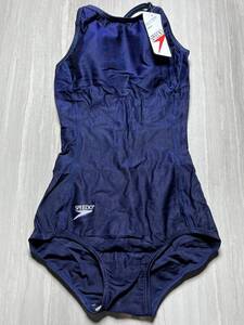 speedo T-バック（パッド付） 83ST-7014 ネイビー 紺 M 女子 スピード ミズノ スクール水着 競泳水着 昭和レトロ デッドストック SM3021