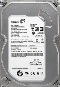 Seagate ST500DM002 1BD142-541 KC65 FRU:45K0629 3.5インチ SATA600 500GB 784回 16514時間