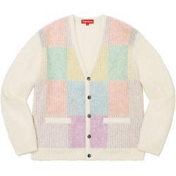 Supreme Brushed Grid Cardigan White Large ホワイト ラージ L 新品 国内正規品 シュプリーム ブラッシュド グリッド カーディガン