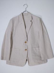 MARGARET HOWELL/マーガレットハウエル COTTON LINEN リネンコットン テーラードジャケット [LJKA75911]