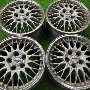 日産純正OP BBS アルミホイール 鍛造　16×7J +40 5H PCD114.3 ハブ65 240830076