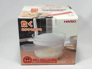 未使用♪ HARIO ハリオ 耐熱ガラス製 レンジ釜 XRC-100TW-BE 送料無料♪