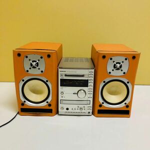 ONKYO CD/MD/AM/FM システムコンポ FR-155A 、D-N7TX 動作確認済 ラジオ電源確認のみ現状品