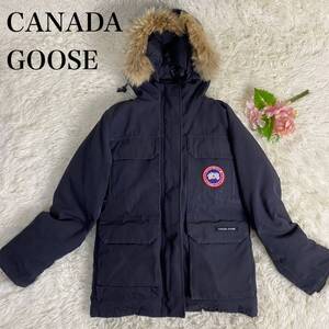 カナダグース シタデルパーカ S ダウンジャケット 4572JL コヨーテファー　CANADA GOOSE CITADEL PARKA ダークネイビー