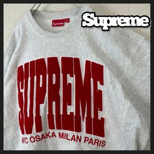 美品 supreme トレーナー 超デカロゴ オーバーサイズ スウェット y2k