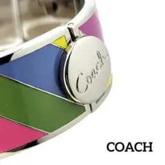 【未使用品】COACH バングル マルチカラー シルバー