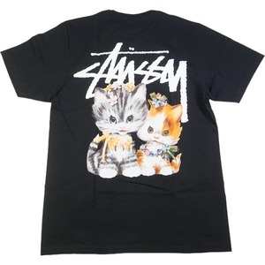 STUSSY ステューシー 23SS KITTENS TEE BLACK Tシャツ 黒 Size 【L】 【新古品・未使用品】 20807839