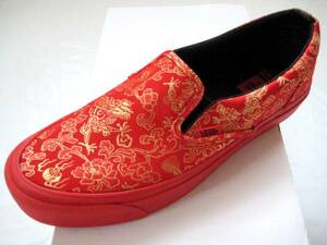 (24cm)Opening Ceremony限定！Vans Vault Slip-On LX Qi Pao Pack赤