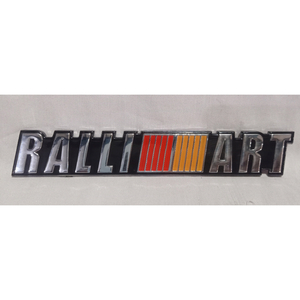 【送料無料】RALLIART(ラリーアート) 3Dエンブレム 横18cm×縦3cm×厚さ3mm ⑥ 三菱