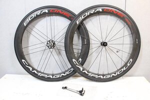 ○Campagnolo カンパニョーロ BORA ONE 50 AC3 RIM シマノフリー 11/12s対応 チューブラー ブライトラベル カーボンホイールセット