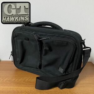 TA■ G.T.HAWKINS ジーティーホーキンス 2way ショルダーバッグ 黒 ブラック ビジネスバッグ 斜め掛け カバン 鞄 バッグ ビジネス シンプル