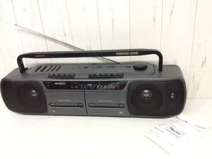 レトロ 【 ANDO RCW-303 】 STEREO DOUBLE RADIO CASSETTE RECORDER アンドー ダブルラジカセ 中古品 実働品 当時物 レトロポップ