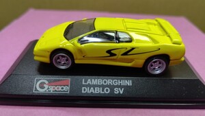 スケール 1/64 LAMBORGHINI DIABLO SV ！ 世界の名車！ G.space