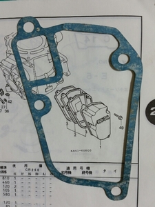 HONDA 1984CR250用アタックカバーガスケット