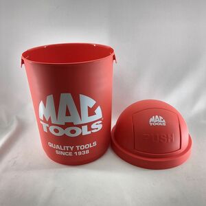 未使用品 MAC tools マックツール トラッシュボックス 35L RED 直径約330mm×H570mm ◆3102/掛川店