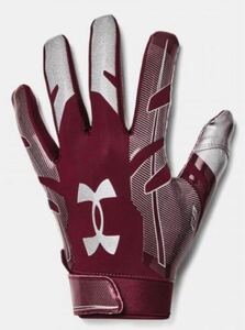 送料無料 新品 underarmour アメフト グローブF8 L MAROON