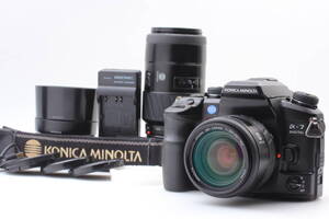 KONICA MINOLTA α-7 A-7 DIGITAL AF Zoom 35-105mm F3.5-4.5, 75-300mm F4.5-5.6 ミノルタ デジタル 一眼レフ カメラ 1146