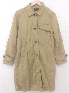 ◇ Demi-Luxe BEAMS デミルクス ビームス 薄手 長袖 スプリング コート サイズ38 ベージュ系 レディース E