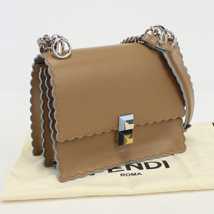 中古美品フェンディFENDI ミニ キャナイ レザー 8M0381 OZC F09YL ブラウン系　 ランク：S us-1 レディース