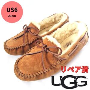 UGGAustralia【アグ】ダコタ ムートン 内ボア モカシン チェスナット