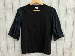 Noir Kei ninomiya／ COMME des GARCONS／半袖Tシャツ／3C-T012／ブラック／袖フリル／Sサイズ