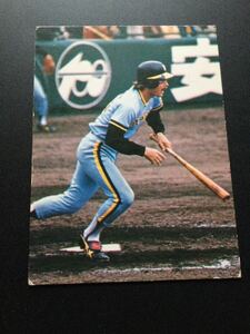 カルビー プロ野球カード 80年 大判 枠あり No26 ラインバック 