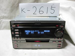 K-2615　ECLIPSE　イクリプス　E3305CMT BK　MDLP　2Dサイズ　CD&MDデッキ　故障品