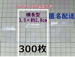 【3.5×約2.8cm】 横型 超極小！チャック付き ポリ袋 ビニール袋 ミニミニジップロック 厚手 300枚 ゆうパケットポストmini 送料無料