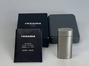 ★renoma　PARIS　briquets　レノマ　ガスライター　普通炎＋ターボ炎　喫煙具　未使用品　