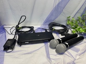 SHURE デュアルボーカルワイヤレスシステム 　＆　PG58-JB1 2本　SET　　リユース重低音　ダイナミック★　№286