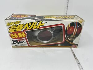 中古　仮面ライダーBLACK バッテリーパワー変身ベルト DX変身ベルト バンダイ 光る回る変身ベルト ポピニカ ジャンボマシンダー　現状品