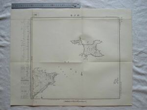 【古地図 昭和20年代 北海道】『納沙布』五万分一地形図標津4号 昭和21年発行 地理調査所【根室 珸瑤瑁 歯舞群島 水晶島 秋勇留島 北方領土