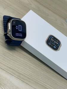美品　Apple Watch Ultra 2 バッテリー98% GPS＋Cellularモデル　49mm ブルーオーシャンバンド　MREG3J/A W02
