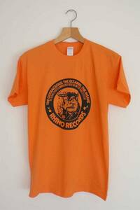 【新品】Rhino Tシャツ Mサイズ Org ライノ・レコーズ レーベル マージー・ビート ブリティッシュ・ビート 60s 50s