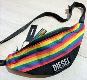 DIESEL ディーゼル ボディバッグ ボーダー ユニセックス