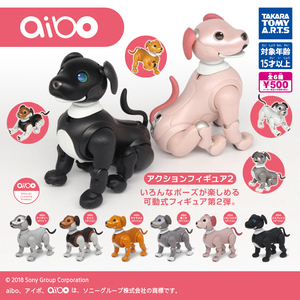 新品未開封　aibo アクションフィギュア2　全6種セット　ガチャガチャ　フルコンプ　ミニチュア　アイボ　ガチャ　SONY