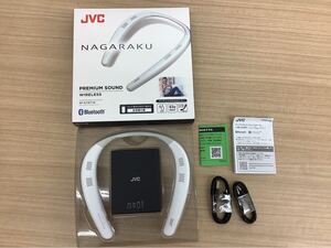 ◯SG032-A3T60【埼玉発】JVC NAGARAKU ウェアブルワイヤレススピーカー SP-A7WT ネックバンドスタイルスピーカー 音出し確認済み 