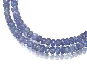 4M8691SS【売り切り】新品【RK宝石】≪Tanzanite≫ 豪華絢爛!! 天然タンザナイト 総計76.5ct!! 高級ビーズネックレス