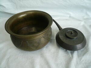 ●茶道具●建水、水注（油差し？）銅製　茶器　中国美術　＃古物　