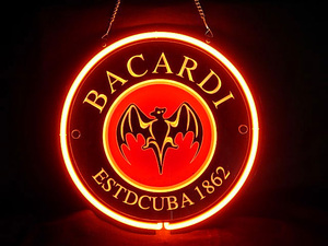 Neon-022 // ネオンサイン ネオン看板 壁掛け Bacardi バカルディ