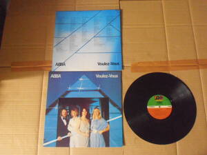 LP ABBA 「VOULEZ-VOUS」 輸入盤 SD16000 盤B面にプレス時の微かなかすり傷 ジャケットに微かな色落ちと爪痕？と天地背に小さなシワ