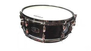 送料本文 YAMAHA LIVE CUSTOM OAK SHELL ヤマハ ライブカスタム オーク シェル スネア ドラム 現状 SNARE DRUMS 黒 ブラック 管理番号0710